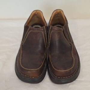 Born Dark Brown Leather Loafers